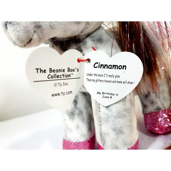 Ty Beanie Boos Cinnamon the Pony 6" Plush New stuffed animal toy - Picture 2 of 7